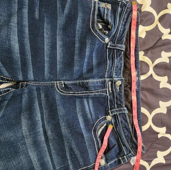 Women's Miss Me  Blue Embroidered Jeans - Picture 6 of 8